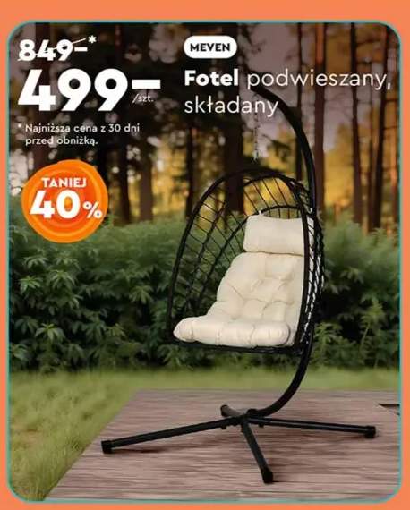 fotel podwieszany