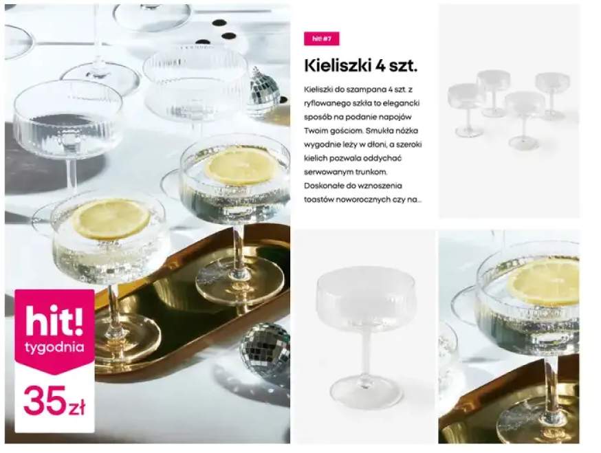 kieliszki do szampana