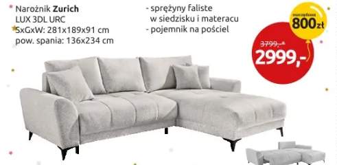 Narożnik Zurich LUX 3DL.URC