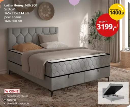 Łóżko Honey 160x200