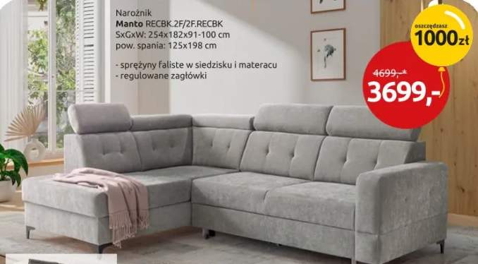 Narożnik Manto RECBK 2F/2F.RECBK