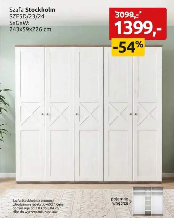 Szafa Stockholm SZF5D/23/24