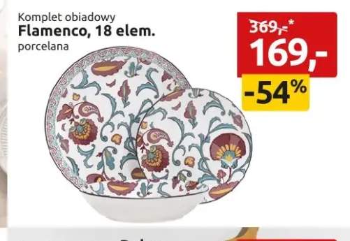 Komplet obiadowy Flamenco 18-elementowy