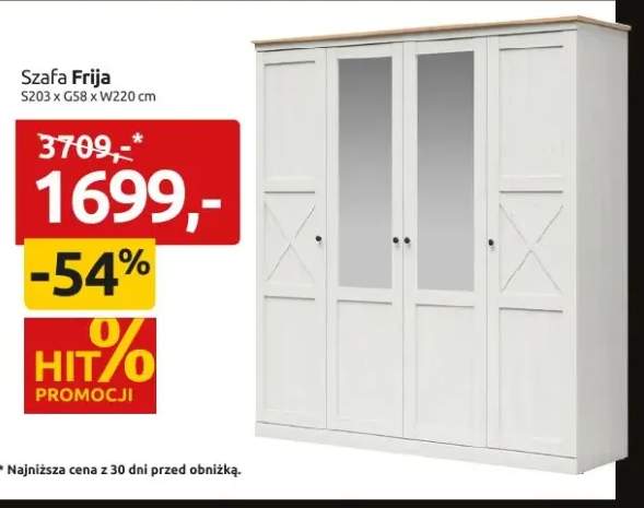 Szafa Frija Black Red White
