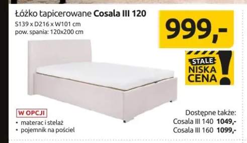 Łóżko tapicerowane Cosala III 120 +2 warianty